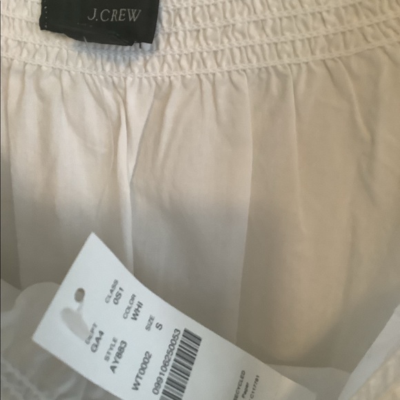 J Crew Smocked White Cotton Dress Reimagined Collection Small NWT - Picture 5 of 5